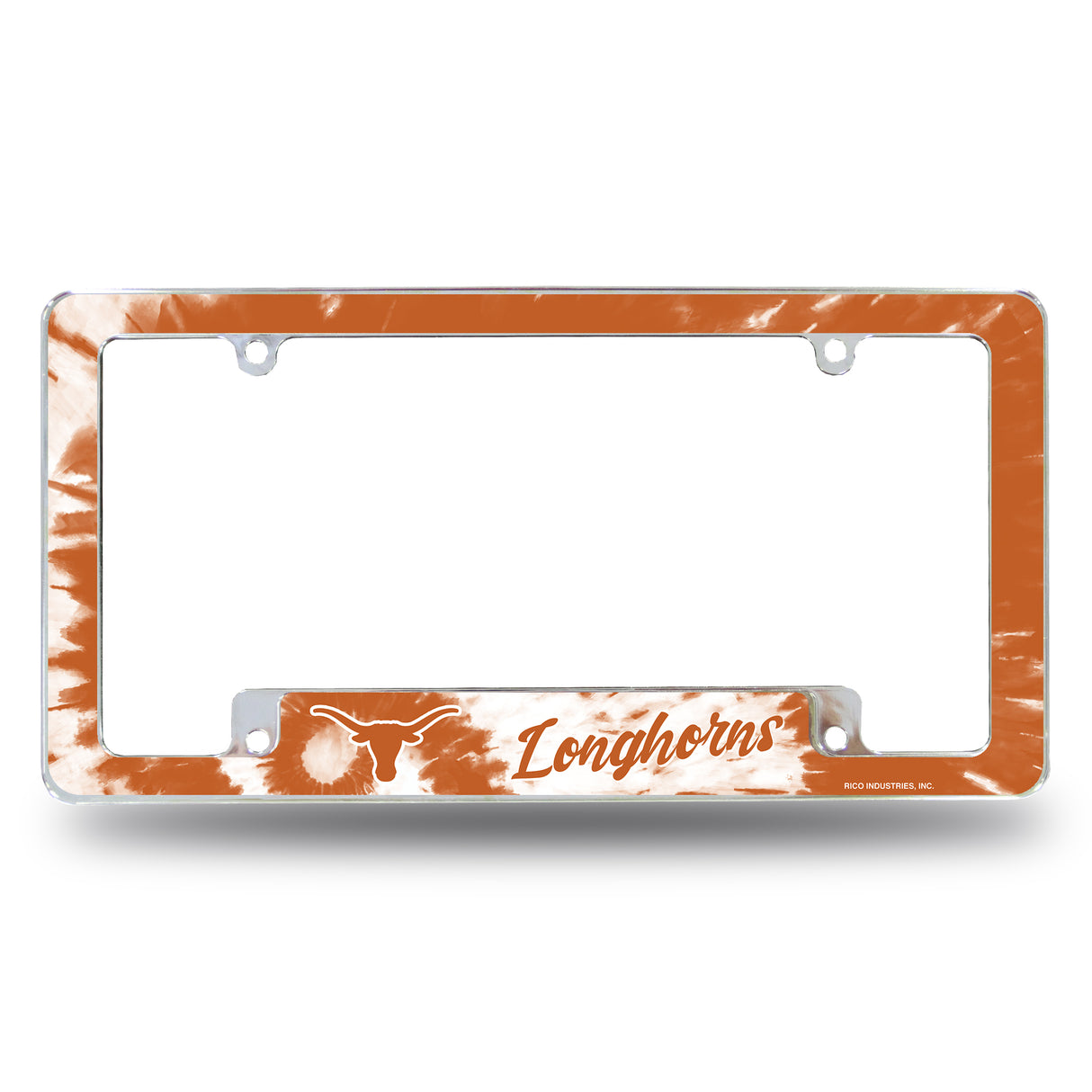 NCAA Texas Longhorns All Over Chrome Frame Fan Gear NCAA Texas Longhorns