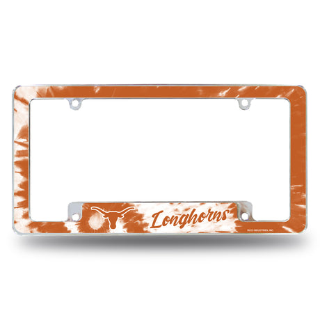 NCAA Texas Longhorns All Over Chrome Frame Fan Gear NCAA Texas Longhorns