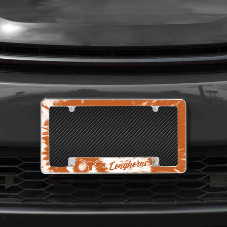 NCAA Texas Longhorns All Over Chrome Frame Fan Gear NCAA Texas Longhorns