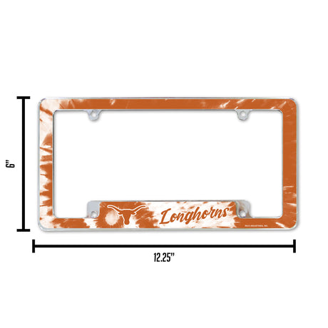 NCAA Texas Longhorns All Over Chrome Frame Fan Gear NCAA Texas Longhorns
