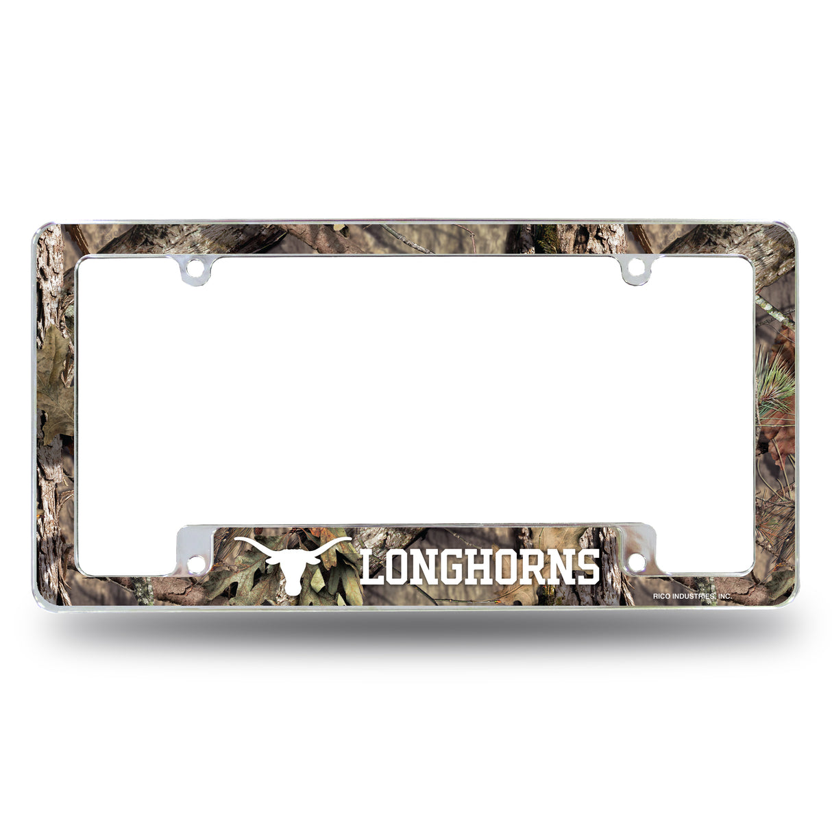 NCAA Texas Longhorns All Over Chrome Frame Fan Gear NCAA Texas Longhorns
