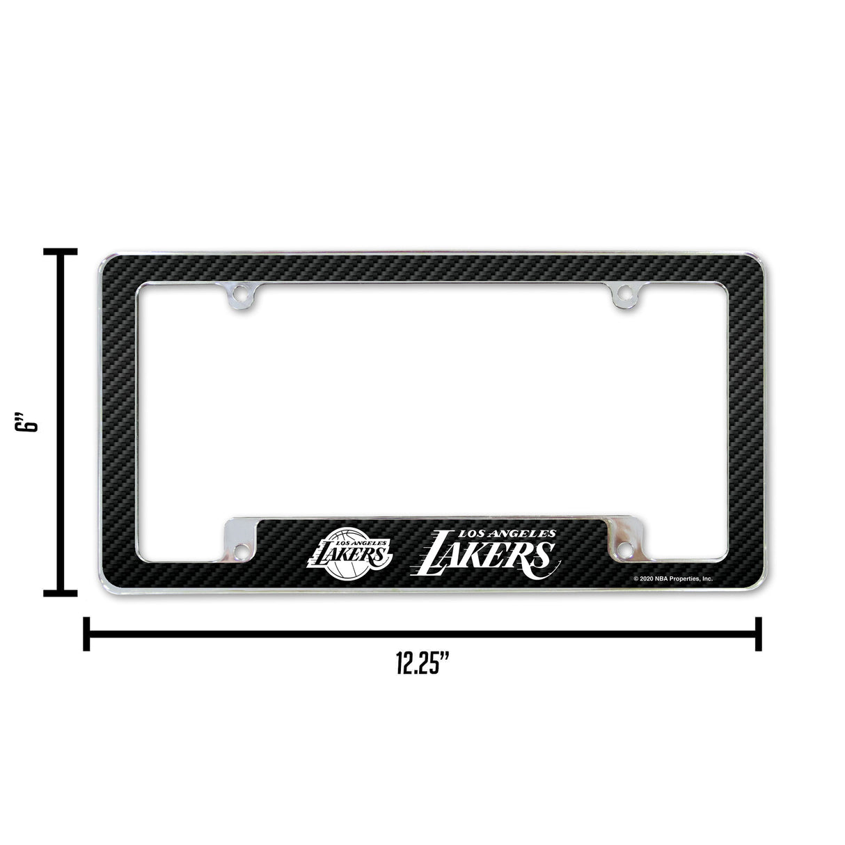 NBA Los Angeles Lakers All Over Chrome Frame Fan Gear NBA Los Angeles Lakers