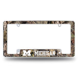 NCAA Michigan Wolverines All Over Chrome Frame Fan Gear NCAA Michigan Wolverines