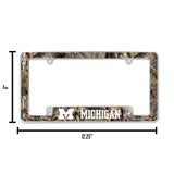 NCAA Michigan Wolverines All Over Chrome Frame Fan Gear NCAA Michigan Wolverines