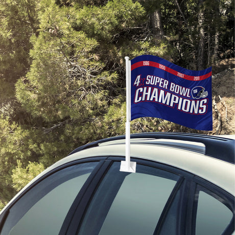 NFL New York Giants Car Flag Fan Gear NFL New York Giants