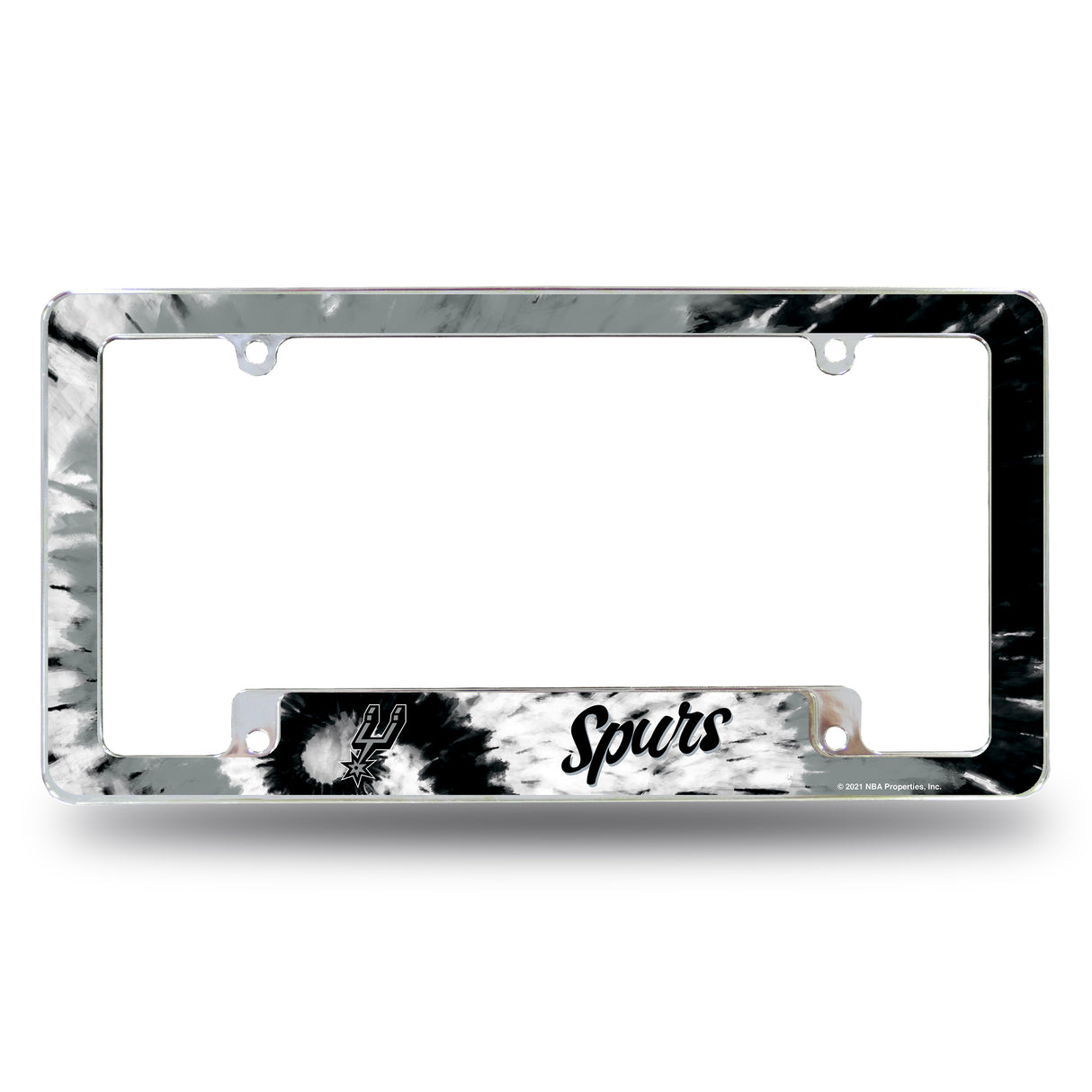 NBA San Antonio Spurs All Over Chrome Frame Fan Gear NBA San Antonio Spurs