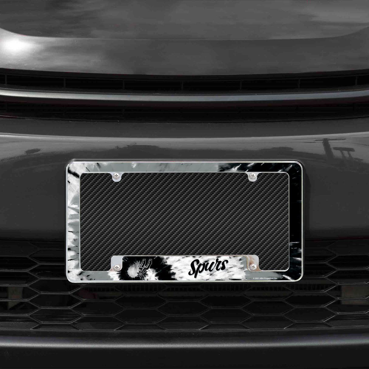 NBA San Antonio Spurs All Over Chrome Frame Fan Gear NBA San Antonio Spurs