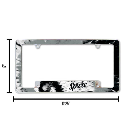 NBA San Antonio Spurs All Over Chrome Frame Fan Gear NBA San Antonio Spurs