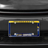 NCAA Michigan Wolverines All Over Chrome Frame Fan Gear NCAA Michigan Wolverines