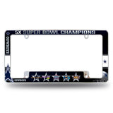 NFL Dallas Cowboys All Over Chrome Frame Fan Gear NFL Dallas Cowboys
