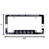 NFL Dallas Cowboys All Over Chrome Frame Fan Gear NFL Dallas Cowboys
