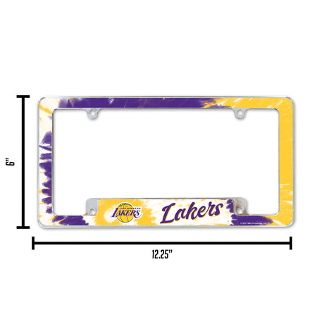 NBA Los Angeles Lakers All Over Chrome Frame Fan Gear NBA Los Angeles Lakers