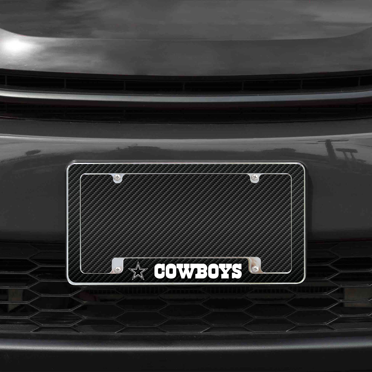 NFL Dallas Cowboys All Over Chrome Frame Fan Gear NFL Dallas Cowboys