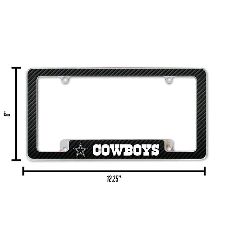 NFL Dallas Cowboys All Over Chrome Frame Fan Gear NFL Dallas Cowboys