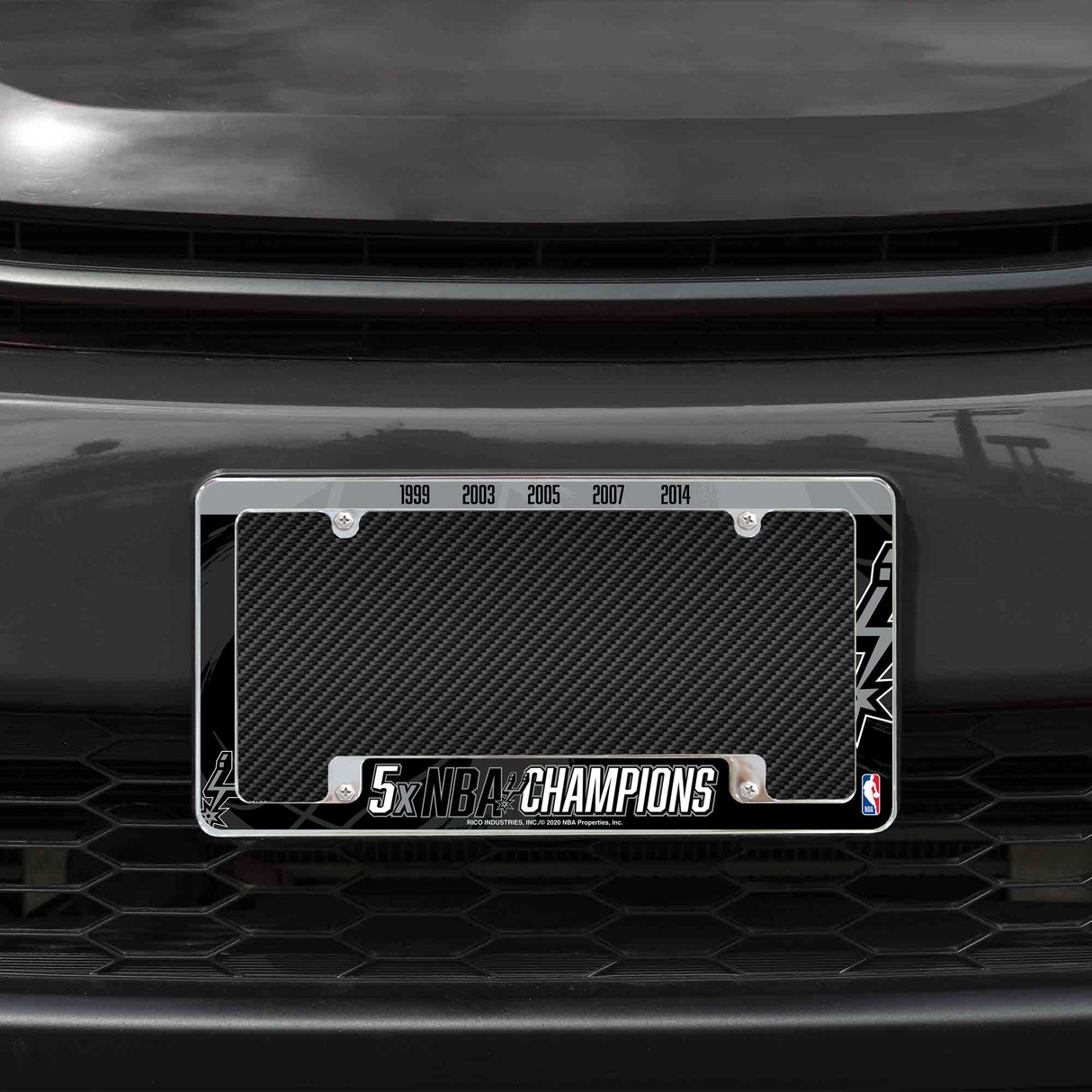 NBA San Antonio Spurs All Over Chrome Frame Fan Gear NBA San Antonio Spurs