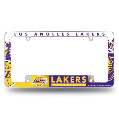 NBA Los Angeles Lakers All Over Chrome Frame Fan Gear NBA Los Angeles Lakers