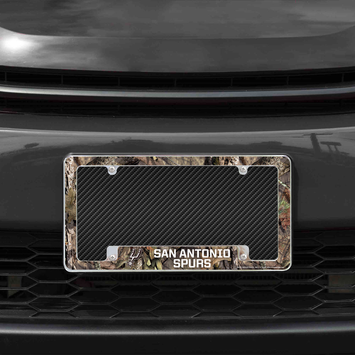 NBA San Antonio Spurs All Over Chrome Frame Fan Gear NBA San Antonio Spurs
