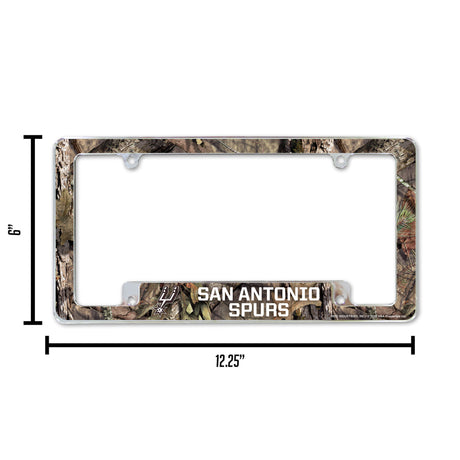 NBA San Antonio Spurs All Over Chrome Frame Fan Gear NBA San Antonio Spurs