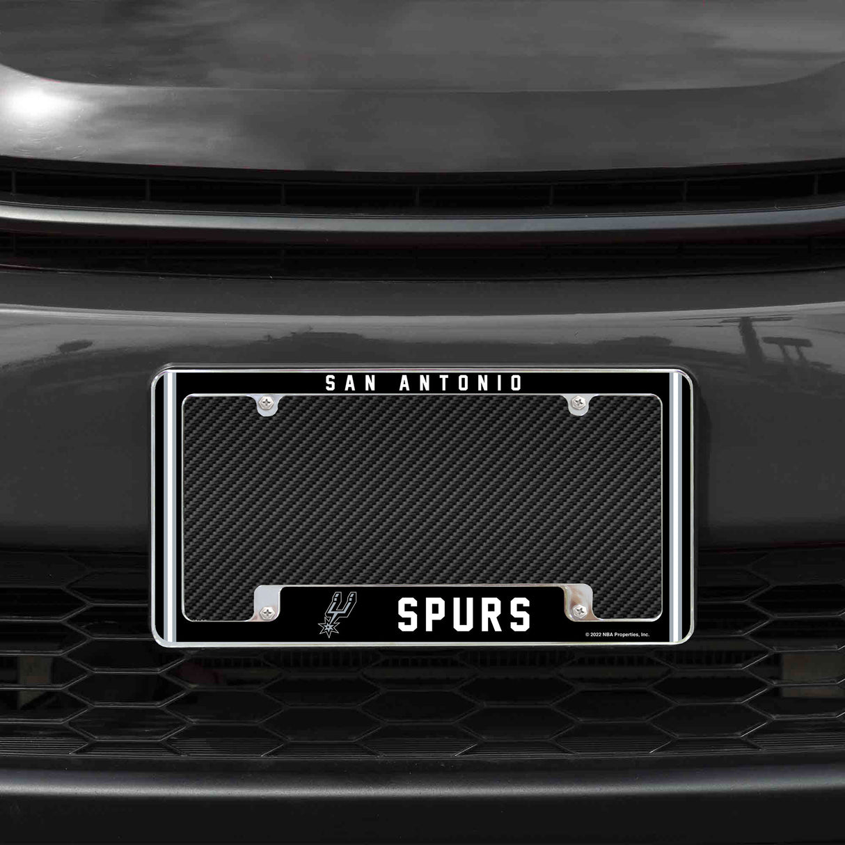 NBA San Antonio Spurs All Over Chrome Frame Fan Gear NBA San Antonio Spurs