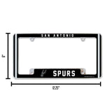NBA San Antonio Spurs All Over Chrome Frame Fan Gear NBA San Antonio Spurs