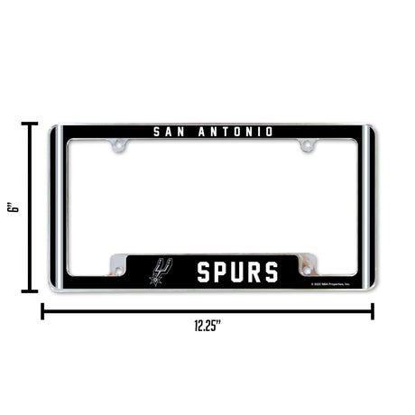 NBA San Antonio Spurs All Over Chrome Frame Fan Gear NBA San Antonio Spurs