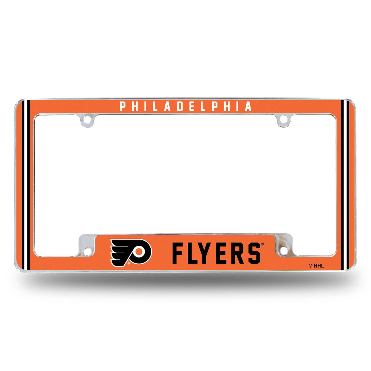 NHL Philadelphia Flyers All Over Chrome Frame Fan Gear NHL Philadelphia Flyers