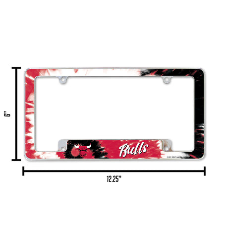 NBA Chicago Bulls All Over Chrome Frame Fan Gear NBA Chicago Bulls