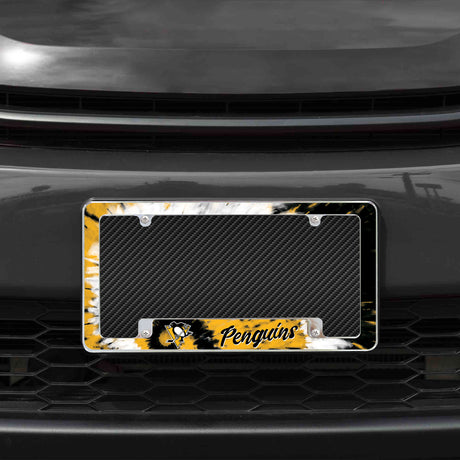 NHL Pittsburgh Penguins All Over Chrome Frame Fan Gear NHL Pittsburgh Penguins