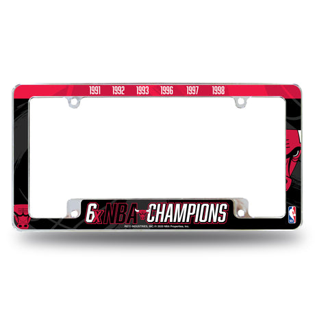 NBA Chicago Bulls All Over Chrome Frame Fan Gear NBA Chicago Bulls