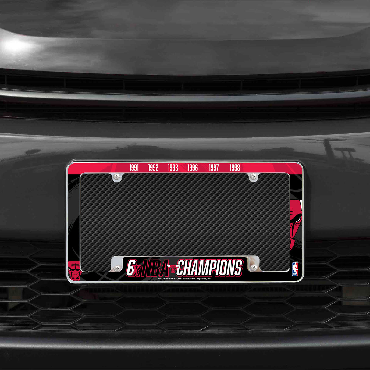 NBA Chicago Bulls All Over Chrome Frame Fan Gear NBA Chicago Bulls