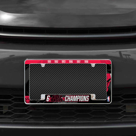 NBA Chicago Bulls All Over Chrome Frame Fan Gear NBA Chicago Bulls