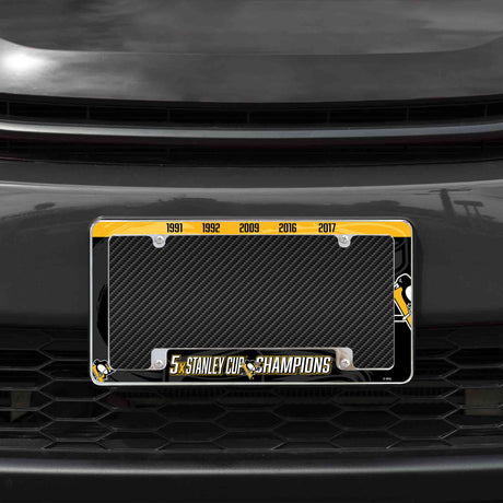 NHL Pittsburgh Penguins All Over Chrome Frame Fan Gear NHL Pittsburgh Penguins