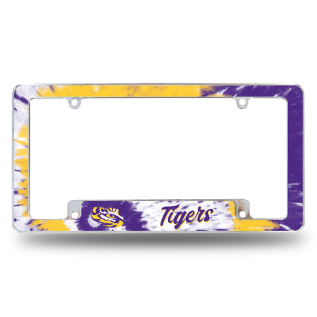 NCAA LSU Tigers All Over Chrome Frame Fan Gear NCAA LSU Tigers