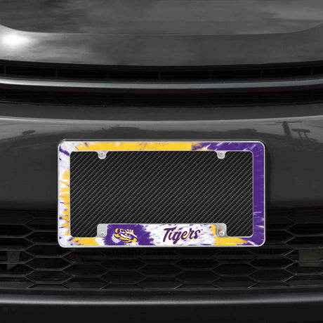 NCAA LSU Tigers All Over Chrome Frame Fan Gear NCAA LSU Tigers