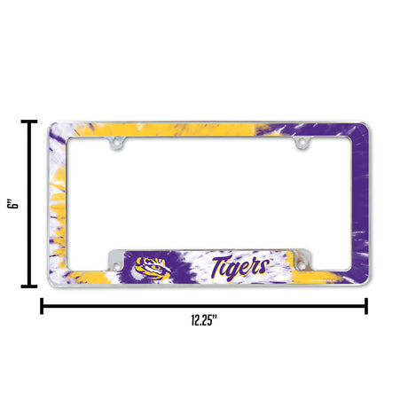 NCAA LSU Tigers All Over Chrome Frame Fan Gear NCAA LSU Tigers