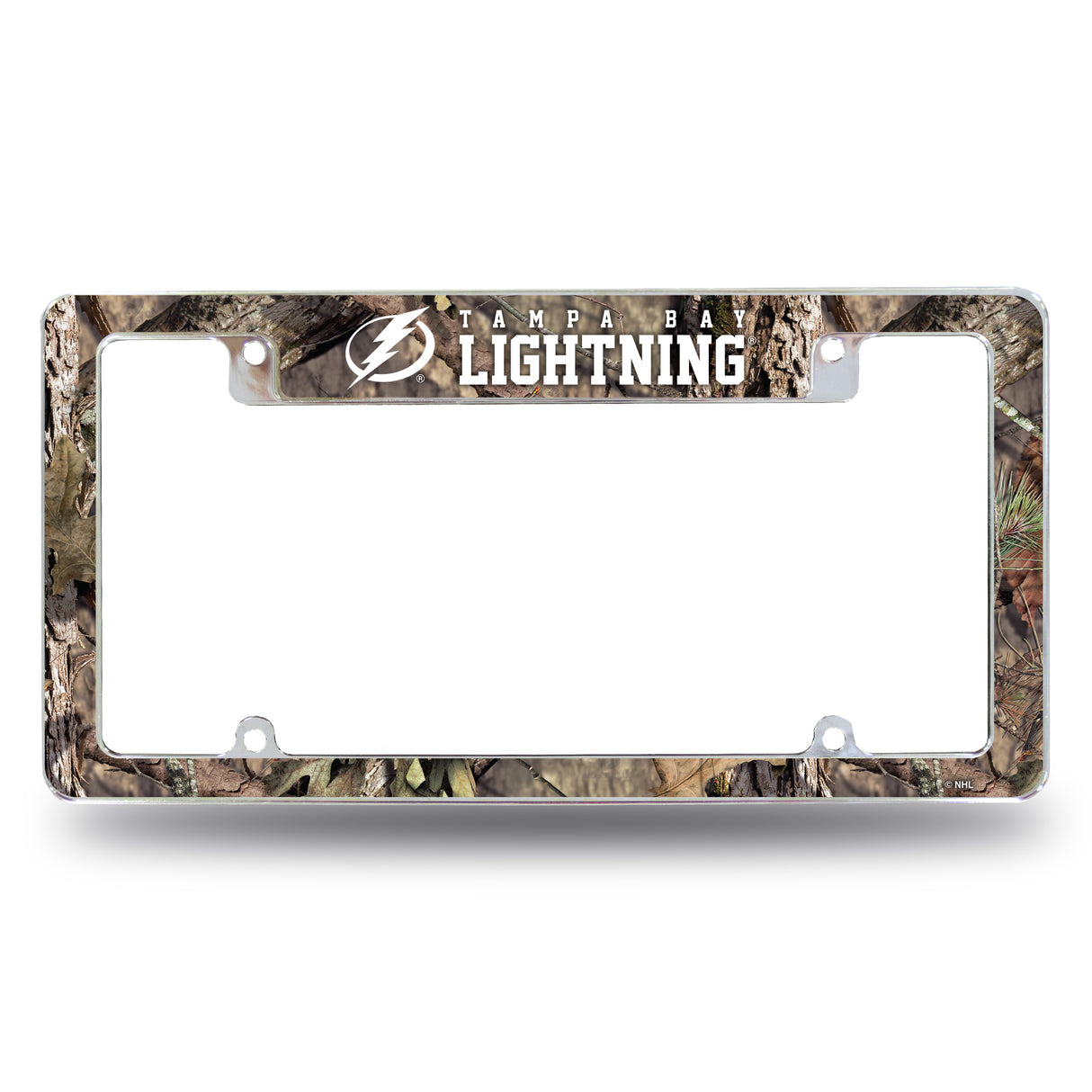 NHL Tampa Bay Lightning All Over Chrome Frame Fan Gear NHL Tampa Bay Lightning