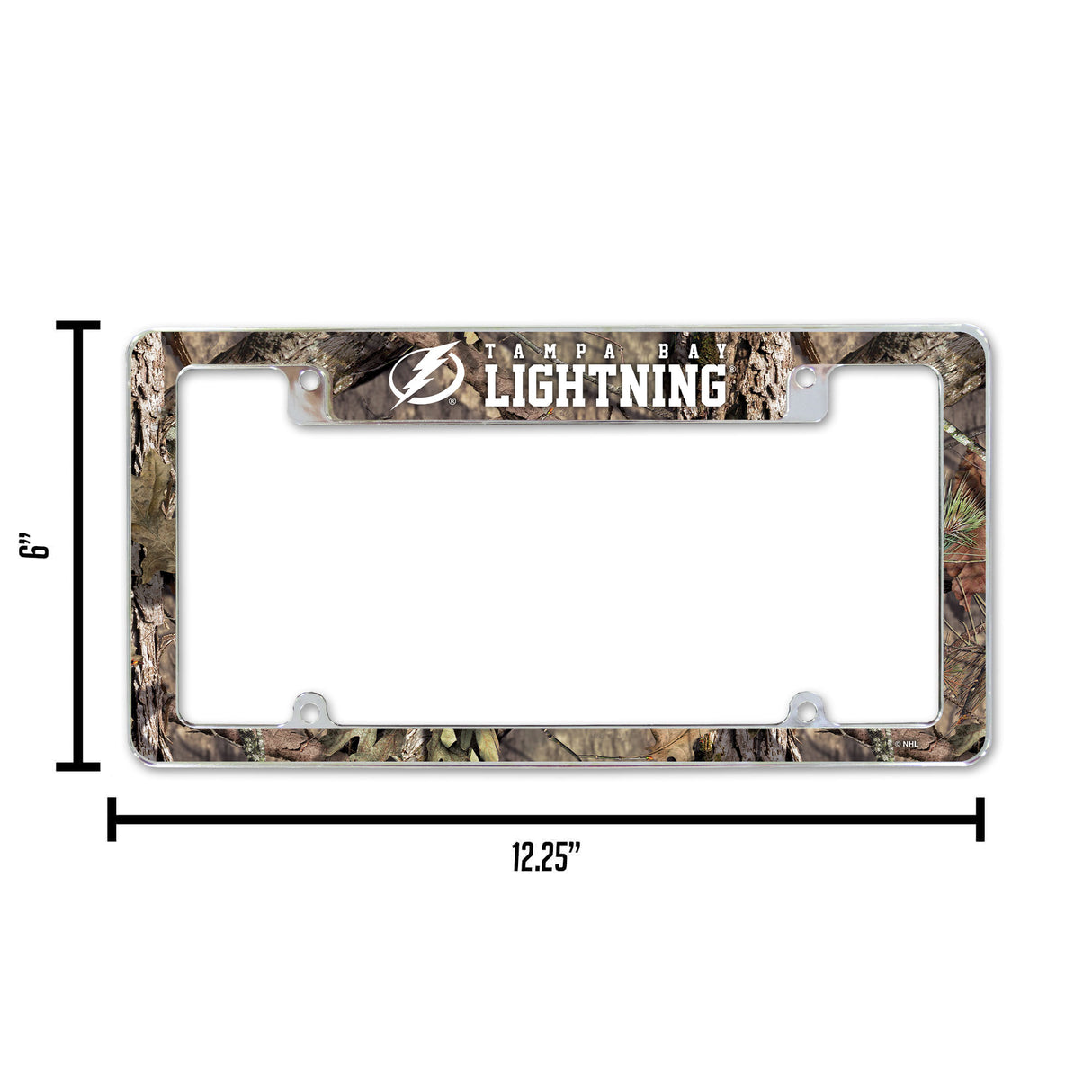 NHL Tampa Bay Lightning All Over Chrome Frame Fan Gear NHL Tampa Bay Lightning