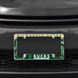 NBA Milwaukee Bucks All Over Chrome Frame Fan Gear NBA Milwaukee Bucks