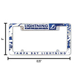NHL Tampa Bay Lightning All Over Chrome Frame Fan Gear NHL Tampa Bay Lightning