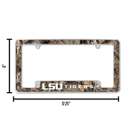 NCAA LSU Tigers All Over Chrome Frame Fan Gear NCAA LSU Tigers