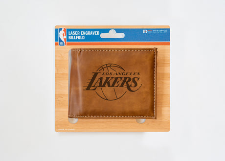 NBA Los Angeles Lakers Laser Engraved Bill-Fold Fan Gear NBA Los Angeles Lakers