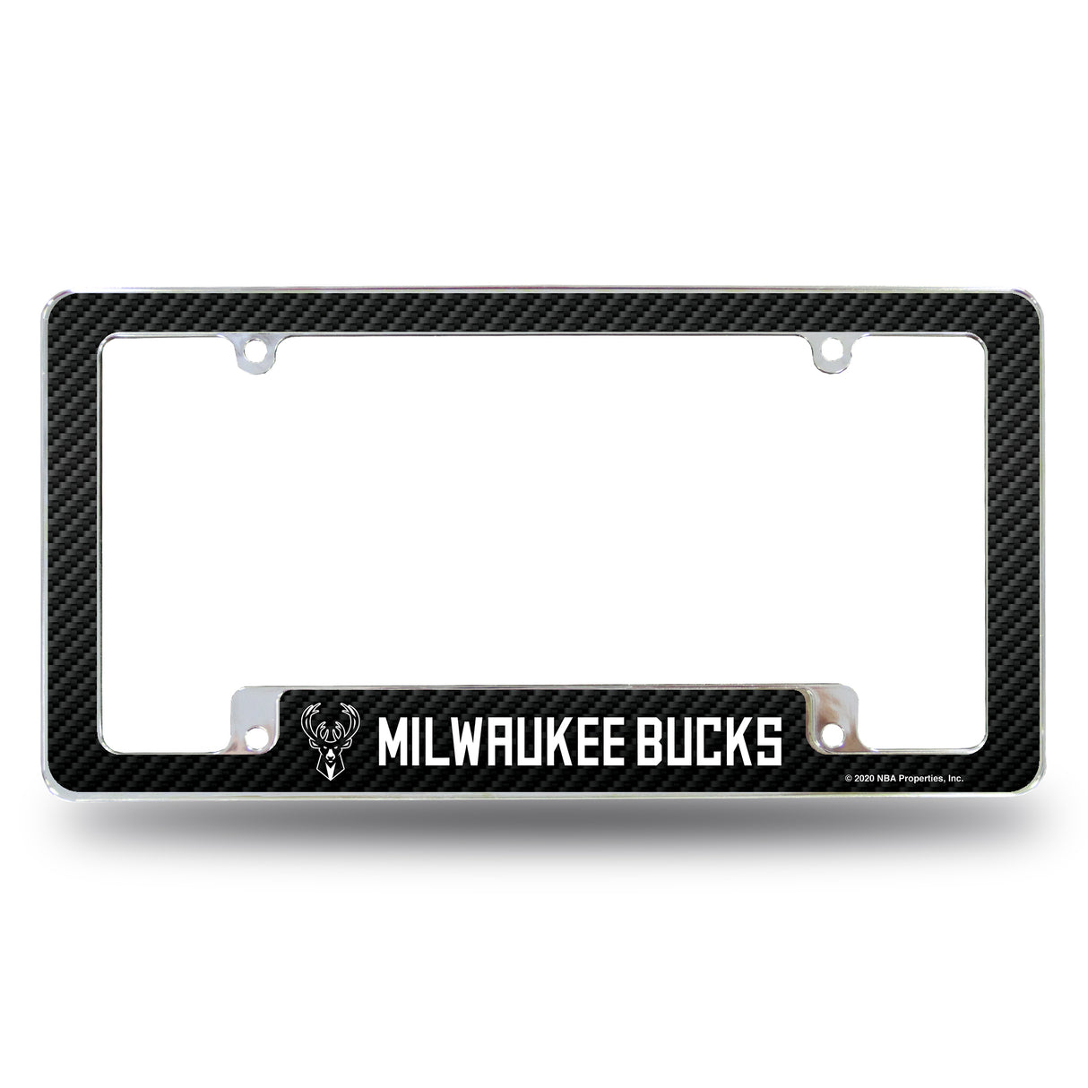 NBA Milwaukee Bucks All Over Chrome Frame Fan Gear NBA Milwaukee Bucks