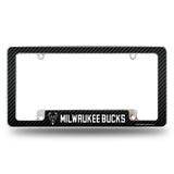 NBA Milwaukee Bucks All Over Chrome Frame Fan Gear NBA Milwaukee Bucks