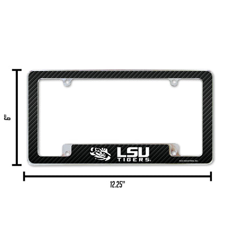 NCAA LSU Tigers All Over Chrome Frame Fan Gear NCAA LSU Tigers