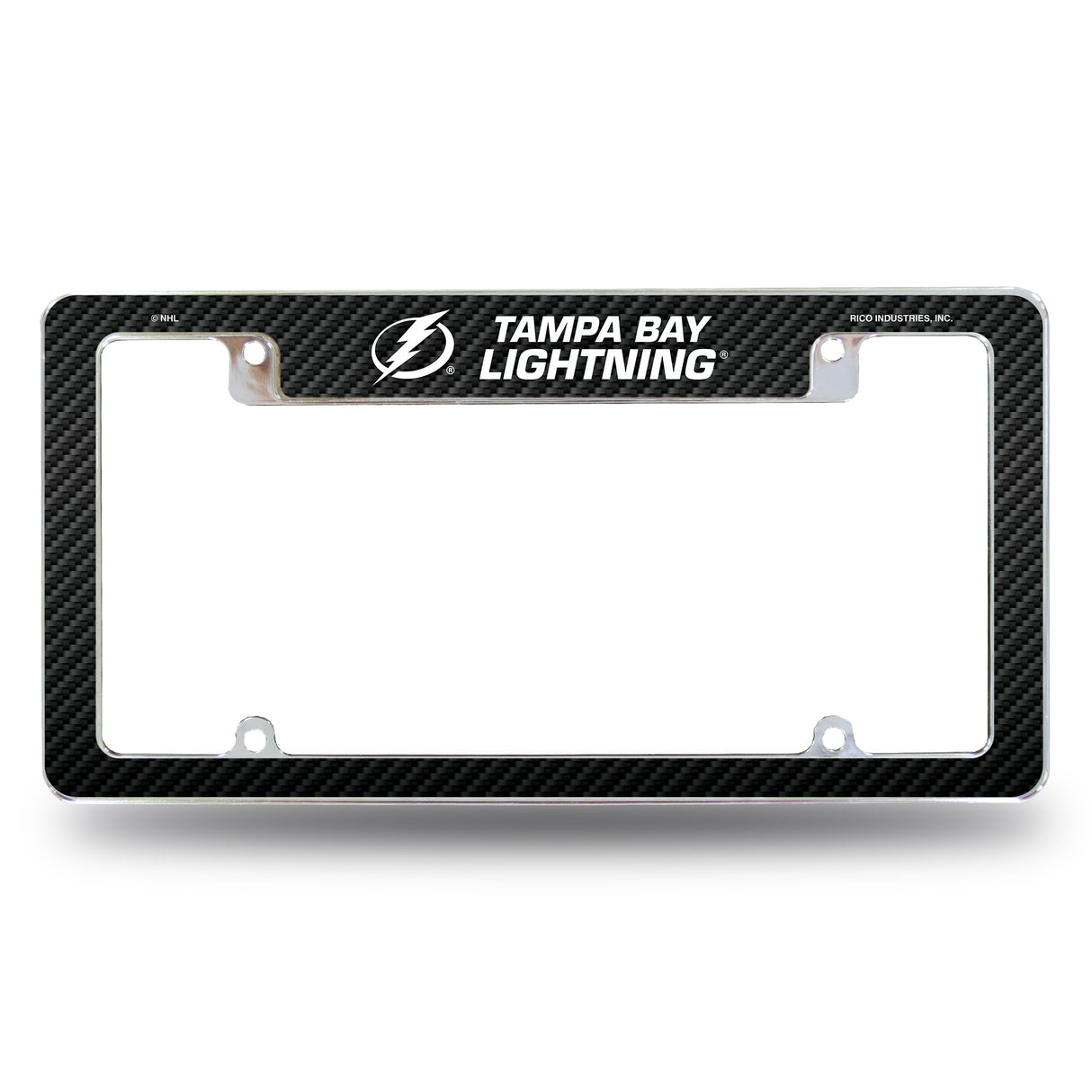 NHL Tampa Bay Lightning All Over Chrome Frame Fan Gear NHL Tampa Bay Lightning