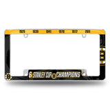 NHL Boston Bruins All Over Chrome Frame Fan Gear NHL Boston Bruins