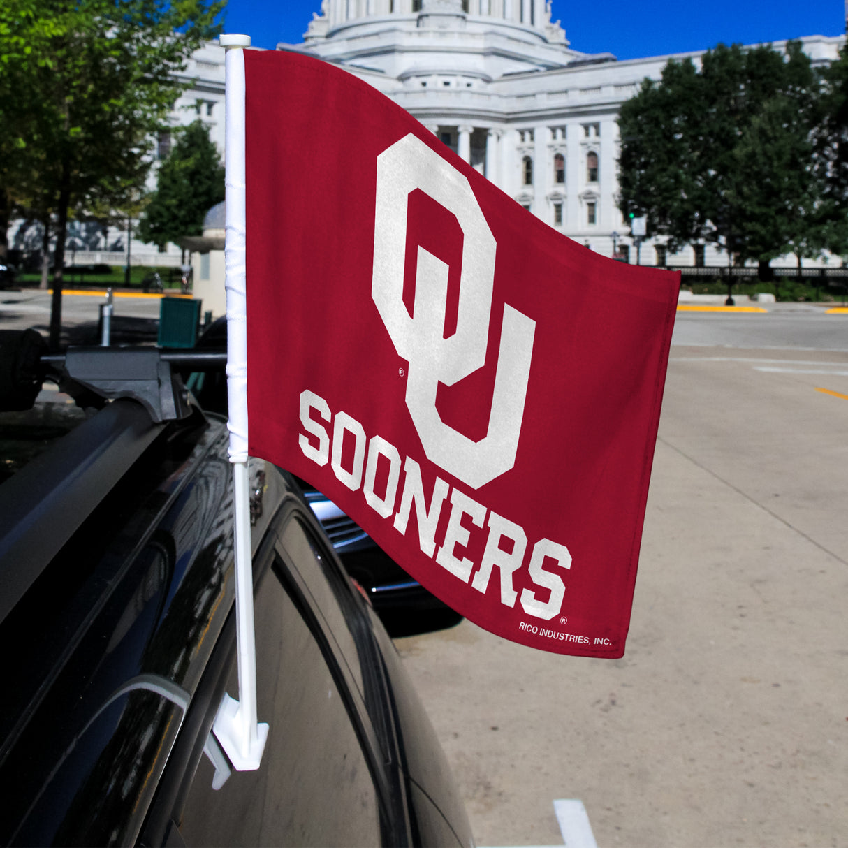 NCAA Oklahoma Sooners Car Flag Fan Gear NCAA Oklahoma Sooners