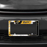 NHL Boston Bruins All Over Chrome Frame Fan Gear NHL Boston Bruins
