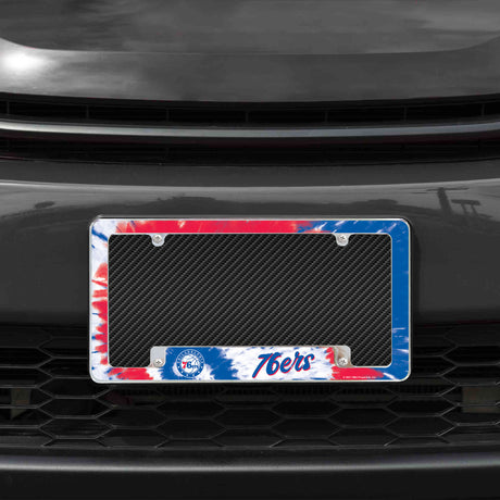 NBA Philadelphia 76ers All Over Chrome Frame Fan Gear NBA Philadelphia 76ers