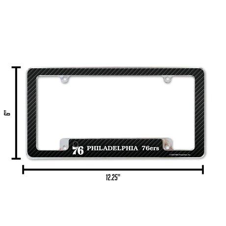 NBA Philadelphia 76ers All Over Chrome Frame Fan Gear NBA Philadelphia 76ers